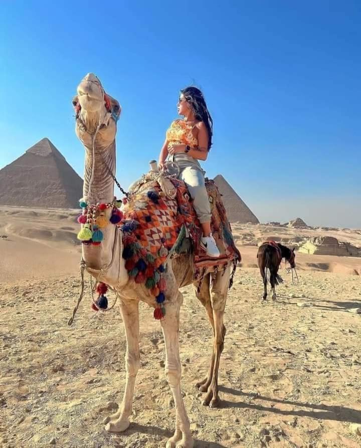 Mesho Falcon Pyramids View Inn Kafrat al Jabal Exterior photo